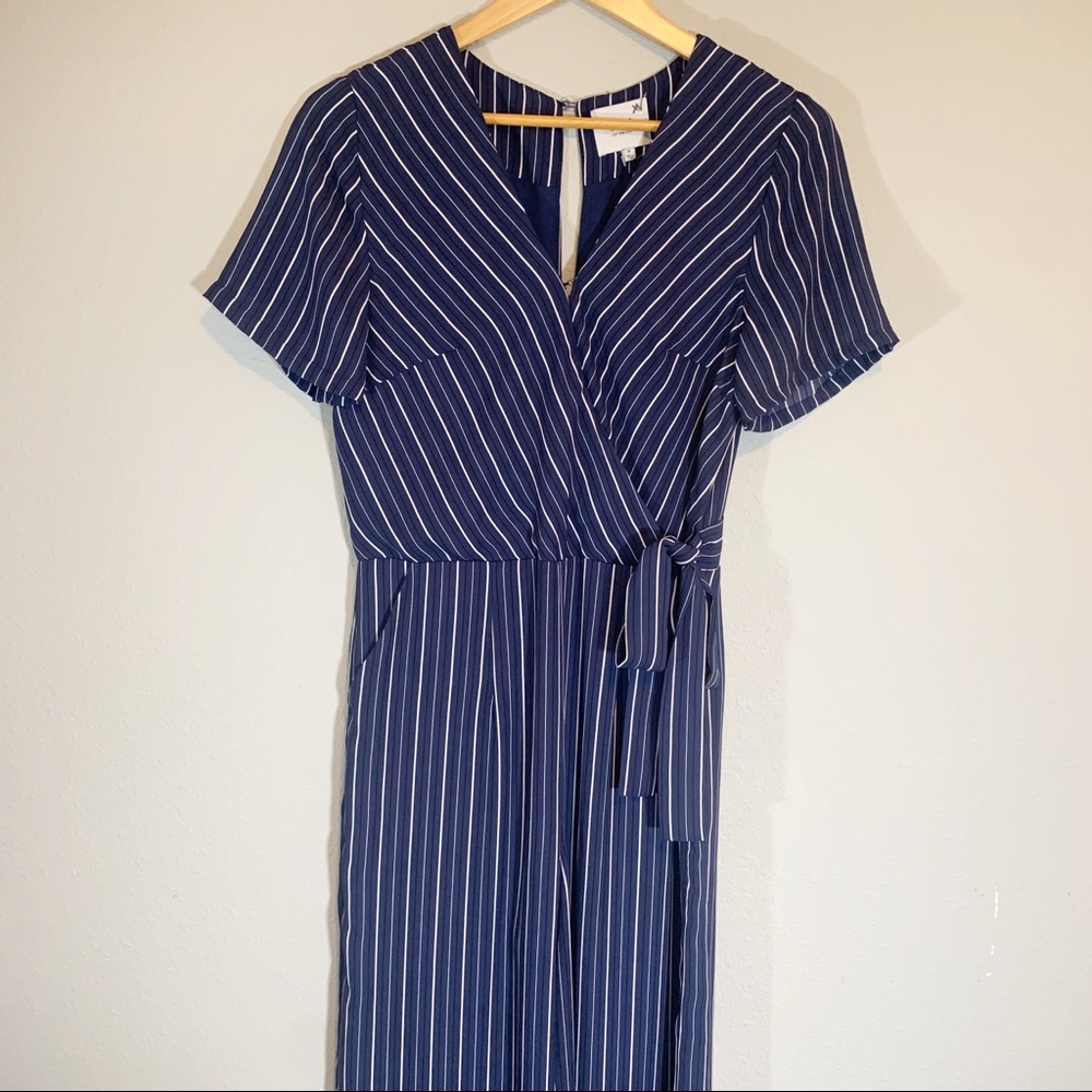 J.O.A. Blue Striped Jumper